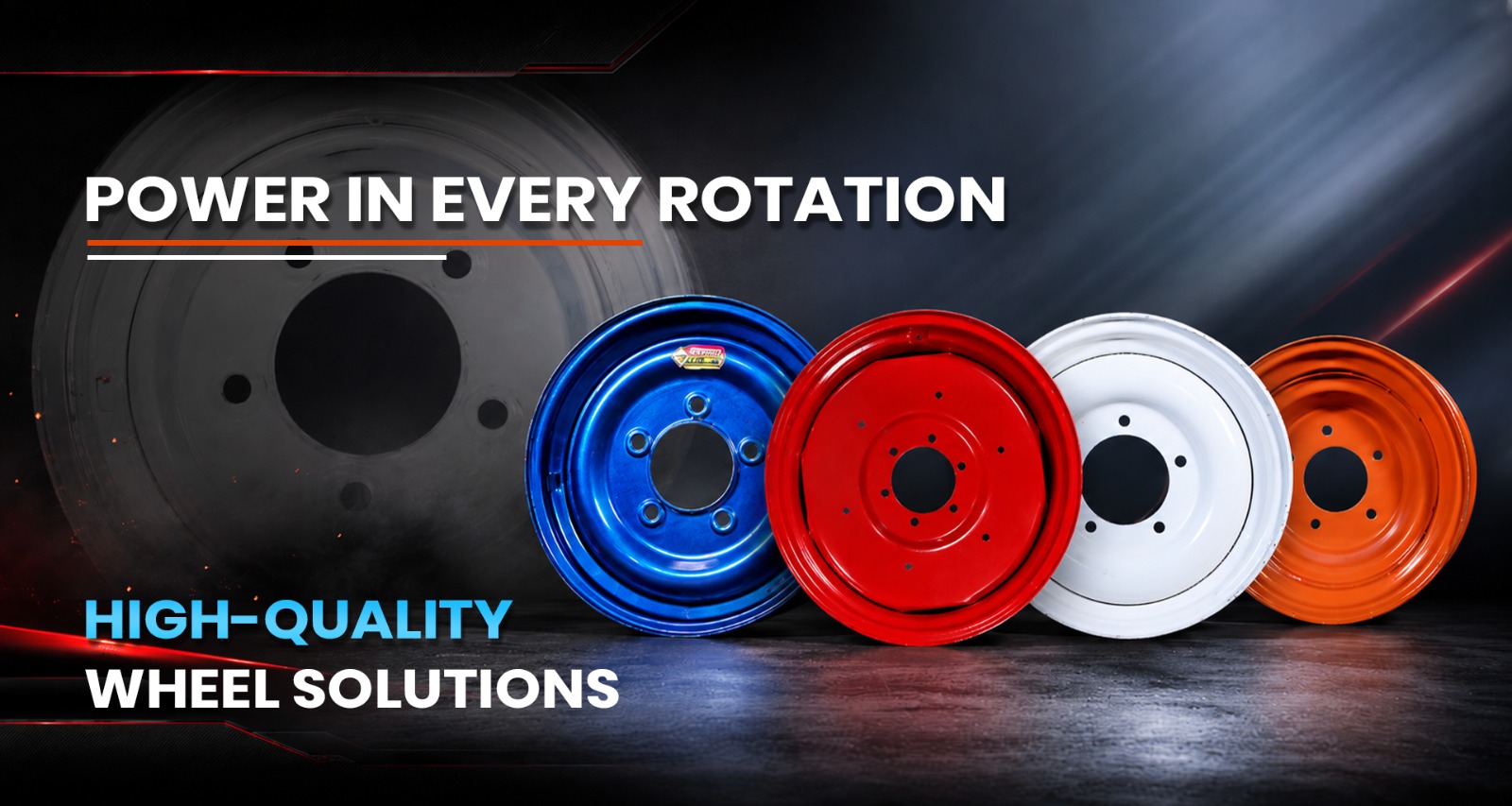 Black industrial rim representing quality control